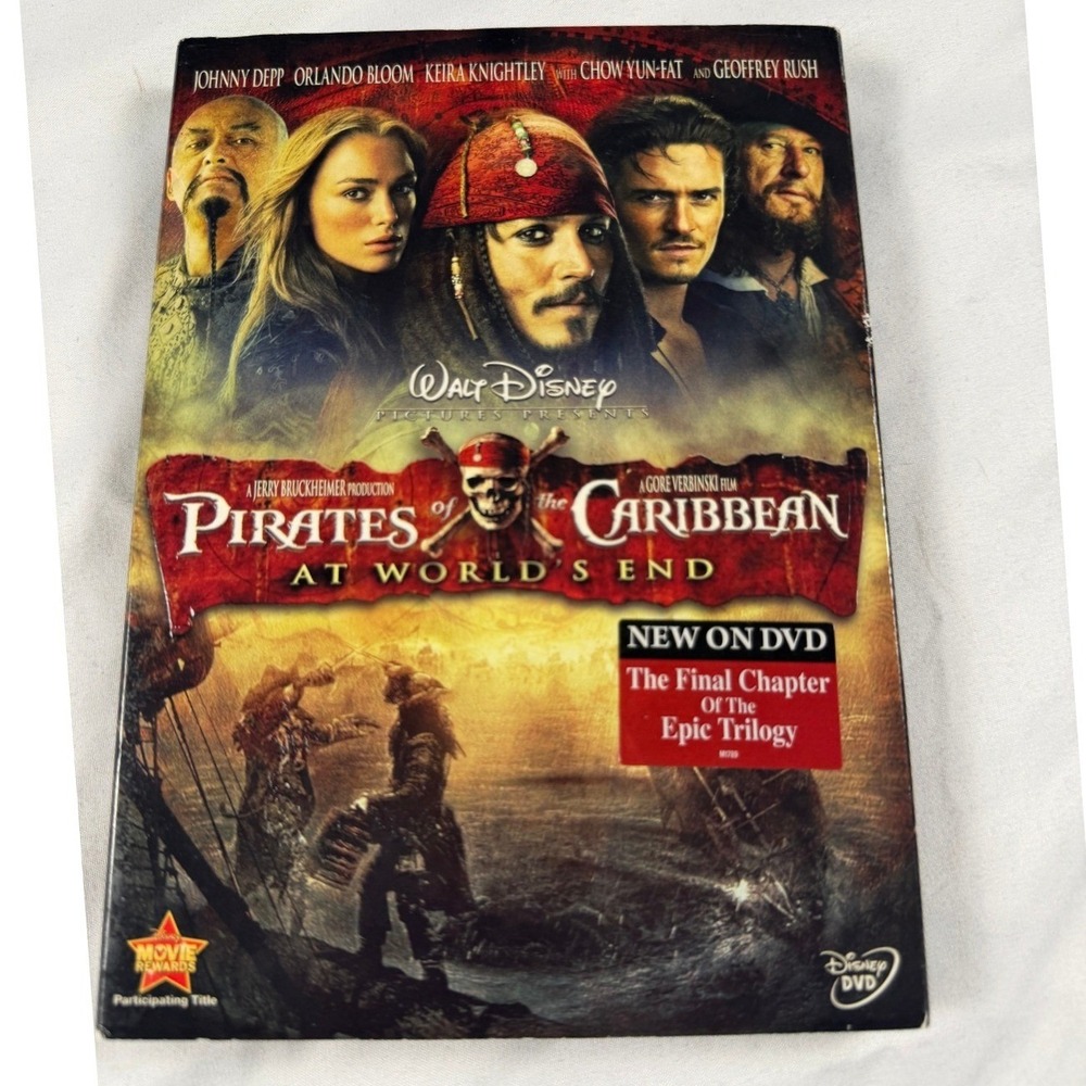 Pirates of the Caribbean At Worlds End DVD Disney Widescreen Johnny Depp Movie